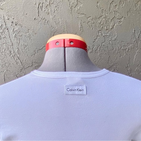 Calvin Klein Ribbed Tee - Picture 2 of 2